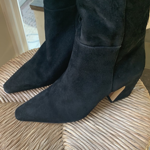 Sam Edelman black suede knee high boots - Picture 2 of 15